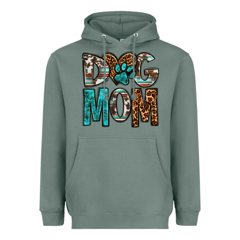 Dog Mom Heavyweight Hoodie by OliviaCreatesArt | Teevron