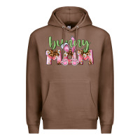 Chestnut Happy Easter Bunny Mom Premium Hoodie - CowGirlArtShop