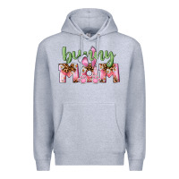 Heather Grey Happy Easter Bunny Mom Premium Hoodie - CowGirlArtShop
