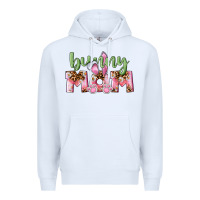 White Happy Easter Bunny Mom Premium Hoodie - CowGirlArtShop