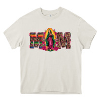 Cream mom our lady of guadalupe Heavy Core Tee - Artiststas