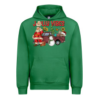 Emerald Jolly Vibes Urban Hoodie - CowhideDigitalArt