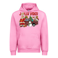 Fuchsia Pink Jolly Vibes Urban Hoodie - CowhideDigitalArt