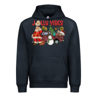 Navy Jolly Vibes Urban Hoodie - CowhideDigitalArt