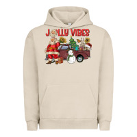 Pigment French Oak Jolly Vibes Urban Hoodie - CowhideDigitalArt