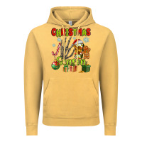 Vintage Mustard christmas season Vintage Hoodie - MaliasSmallBusiness