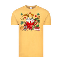 Vintage Mustard cup of chocolate and cookies Vintage Tee - MaliasSmallBusiness