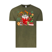 Vintage Olive cup of chocolate and cookies Vintage Tee - MaliasSmallBusiness