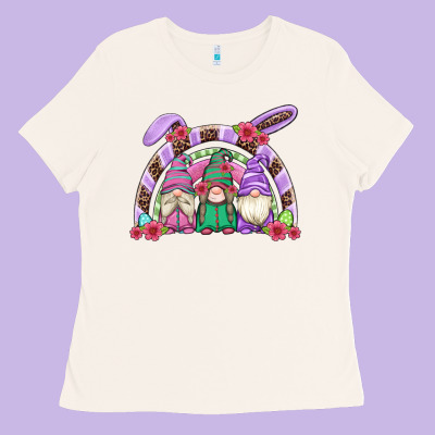 Easter Gnomes Rainbow Ladies Tee Designed By Artiststas