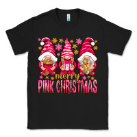 Black Merry pink Christmas gnomes Classic Tee - NancyCooperArtShop