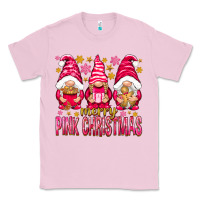 Bubblegum Pink Merry pink Christmas gnomes Classic Tee - NancyCooperArtShop