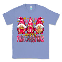Colony Blue Merry pink Christmas gnomes Classic Tee - NancyCooperArtShop