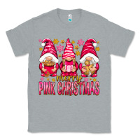 Heather Grey Merry pink Christmas gnomes Classic Tee - NancyCooperArtShop