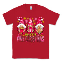 Red Merry pink Christmas gnomes Classic Tee - NancyCooperArtShop
