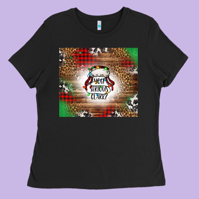 You Serious Clark Western Ladies Tee Designed By Jasminsmagicworld