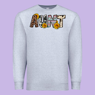 Aunt Premium Sweatshirt Designed By Oliviacreatesart
