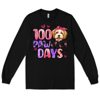 Black 100 pawfect days Long Sleeve Tee - Artiststas