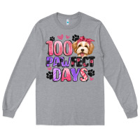 Heather Grey 100 pawfect days Long Sleeve Tee - Artiststas