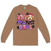 Toasted Coconut 100 pawfect days Long Sleeve Tee - Artiststas