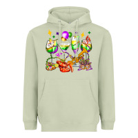Matcha mardi gras wine glasses olivia Heavyweight Hoodie - OliviaCreatesArt