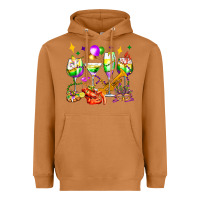 Meerkat mardi gras wine glasses olivia Heavyweight Hoodie - OliviaCreatesArt