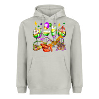 Mardi Gras Wine Glasses Olivia Heavyweight Hoodie | Teevron