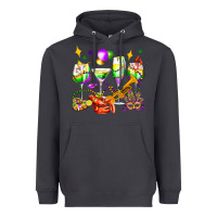 Smoke mardi gras wine glasses olivia Heavyweight Hoodie - OliviaCreatesArt