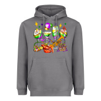 Storm mardi gras wine glasses olivia Heavyweight Hoodie - OliviaCreatesArt