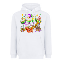 White mardi gras wine glasses olivia Heavyweight Hoodie - OliviaCreatesArt