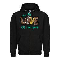 Black for the love of the game Zipper Hoodie - HowdyJamesFarm