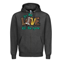 Charcoal Heather for the love of the game Zipper Hoodie - HowdyJamesFarm