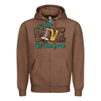 Chestnut for the love of the game Zipper Hoodie - HowdyJamesFarm