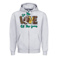Heather Grey for the love of the game Zipper Hoodie - HowdyJamesFarm