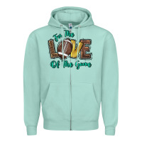 Seafoam for the love of the game Zipper Hoodie - HowdyJamesFarm