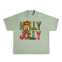 Oil Green Holly Jolly elf gnome Urban Heavy Tee - NancyCooperArtShop