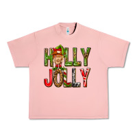 Salmon Holly Jolly elf gnome Urban Heavy Tee - NancyCooperArtShop