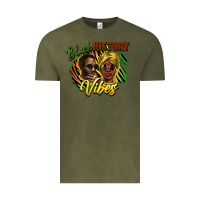 Vintage Olive black history vibes Vintage Tee - NancyCooperArtShop
