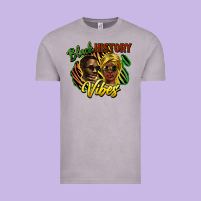 Black History Vibes Vintage Tee Designed By Nancycooperartshop