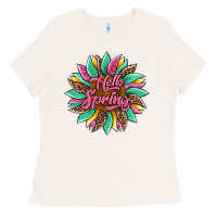 Bone hello spring sunflower Ladies Tee - Artiststas