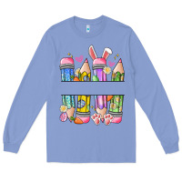 Colony Blue easter teacher pencils Long Sleeve Tee - Artiststas