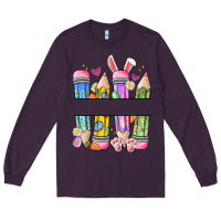 Plum easter teacher pencils Long Sleeve Tee - Artiststas
