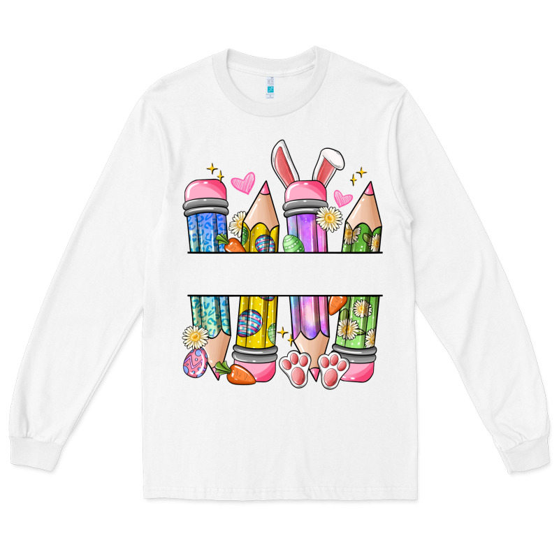 Easter Teacher Pencils Long Sleeve Tee by Artiststas | Teevron
