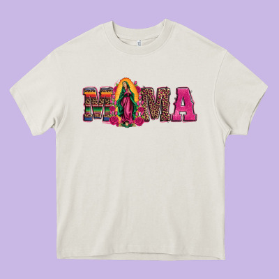Mama Our Lady Of Guadalupe Heavy Core Tee Designed By Artiststas