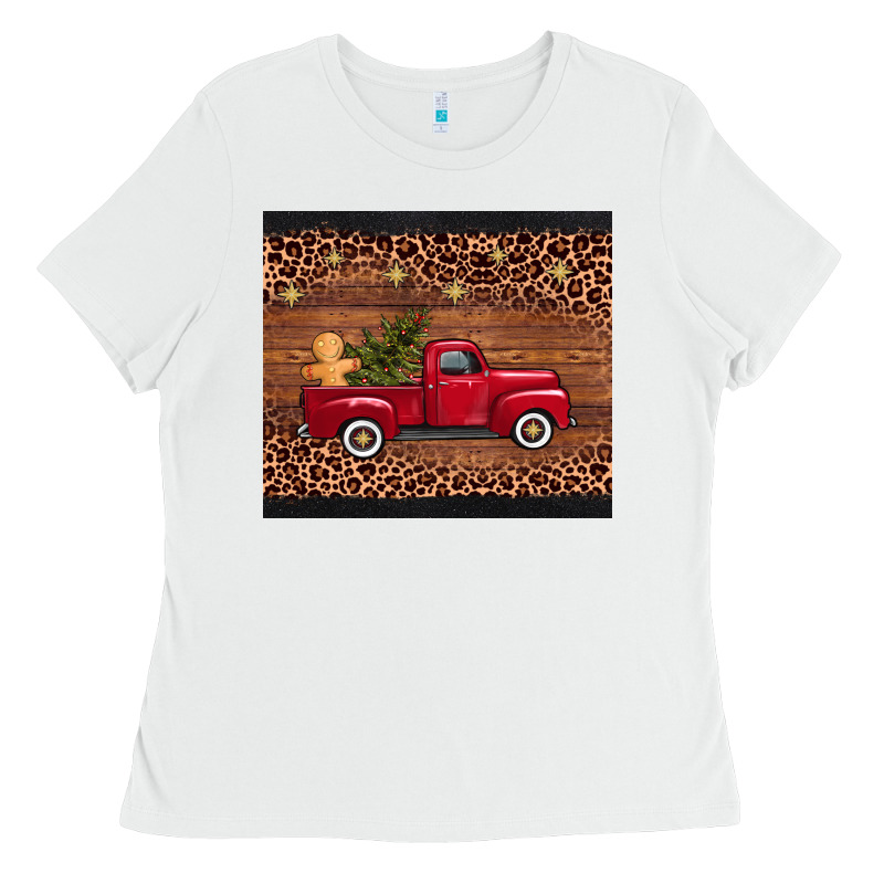 Christmas Truck Ladies Tee by AdoDesignShop | Teevron