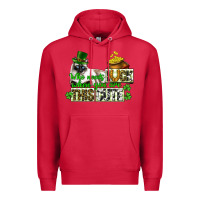 Cardinal St. Patrick's cat who needs luck when you are this Premium Hoodie - CowGirlArtShop