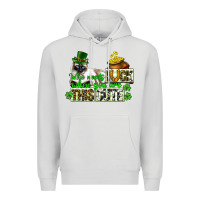 Dove Grey St. Patrick's cat who needs luck when you are this Premium Hoodie - CowGirlArtShop
