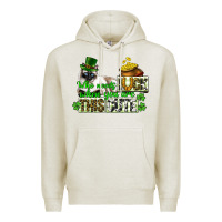 Oatmeal Heather St. Patrick's cat who needs luck when you are this Premium Hoodie - CowGirlArtShop