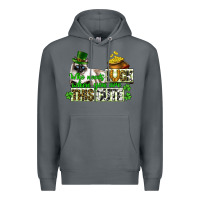 Rock St. Patrick's cat who needs luck when you are this Premium Hoodie - CowGirlArtShop