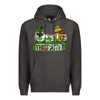 Smoke St. Patrick's cat who needs luck when you are this Premium Hoodie - CowGirlArtShop