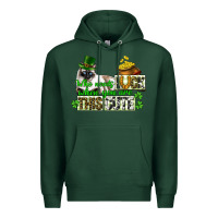 Sports Green St. Patrick's cat who needs luck when you are this Premium Hoodie - CowGirlArtShop